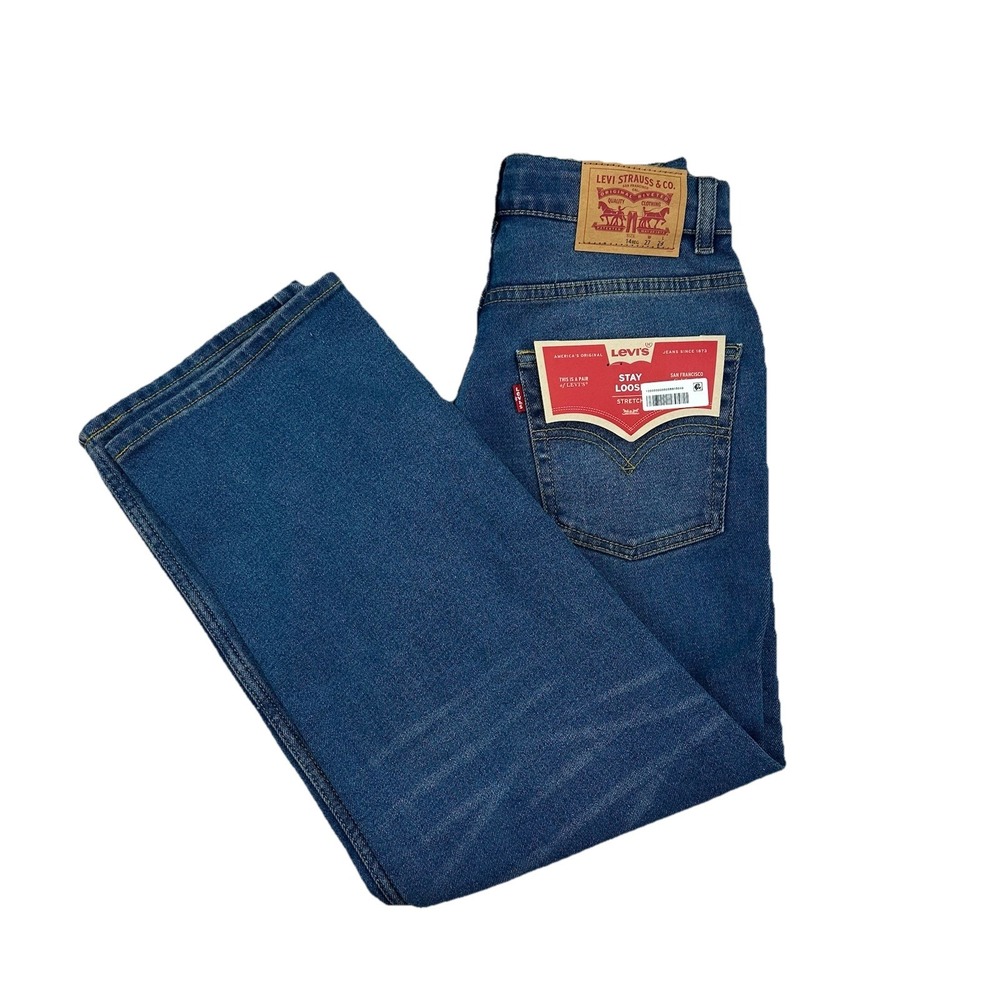 LEVI'S Stay Loose Boys Stretch Adjustable Waist Jeans SZ 14 Reg 27x29 $48 NWT